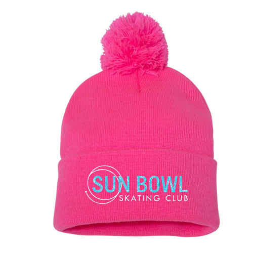 Sun Bowl Skating Basic Pom Pom Toque