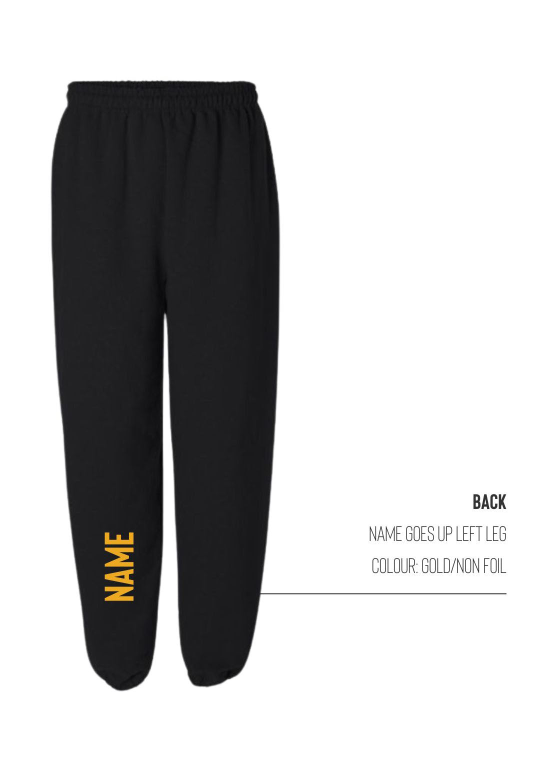 Black sweatpants