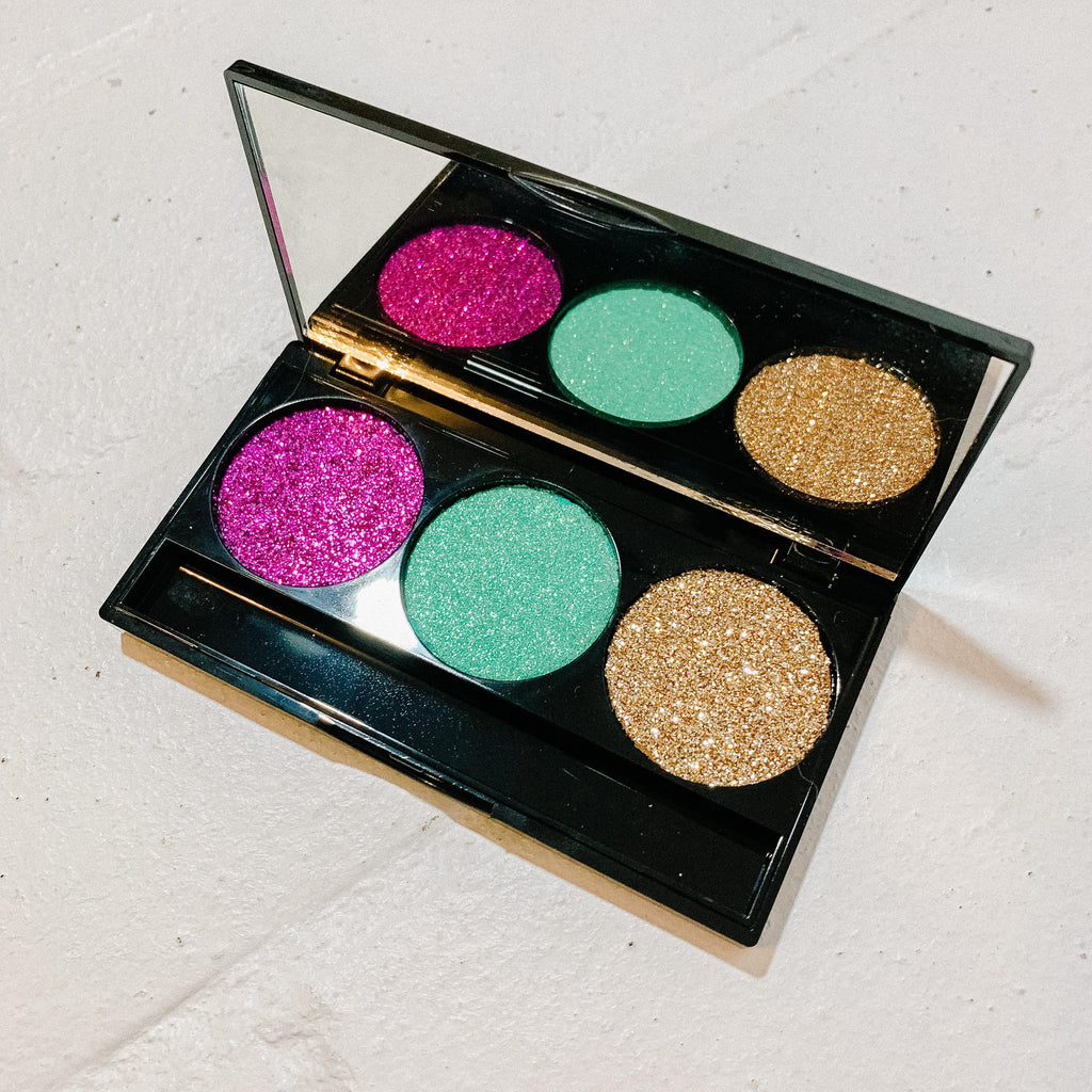 Disco Glam Eyeshadow 3 or 5 Well Palette (Pretend Makeup)
