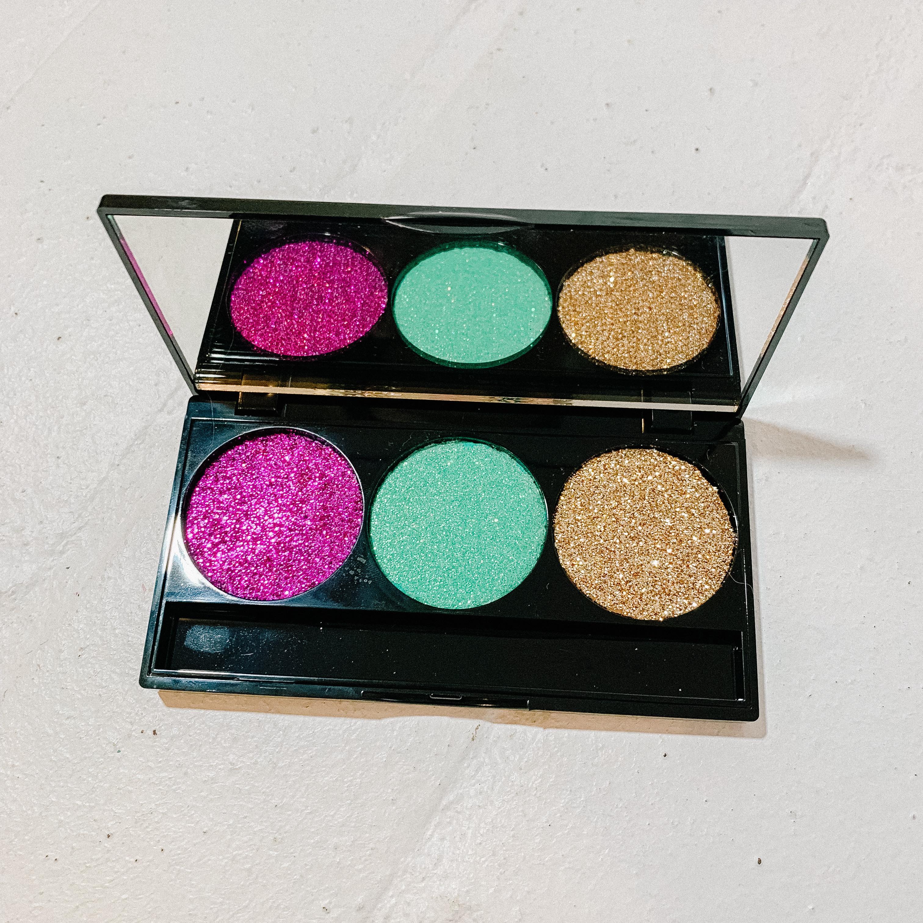 Disco Glam Eyeshadow 3 or 5 Well Palette (Pretend Makeup)